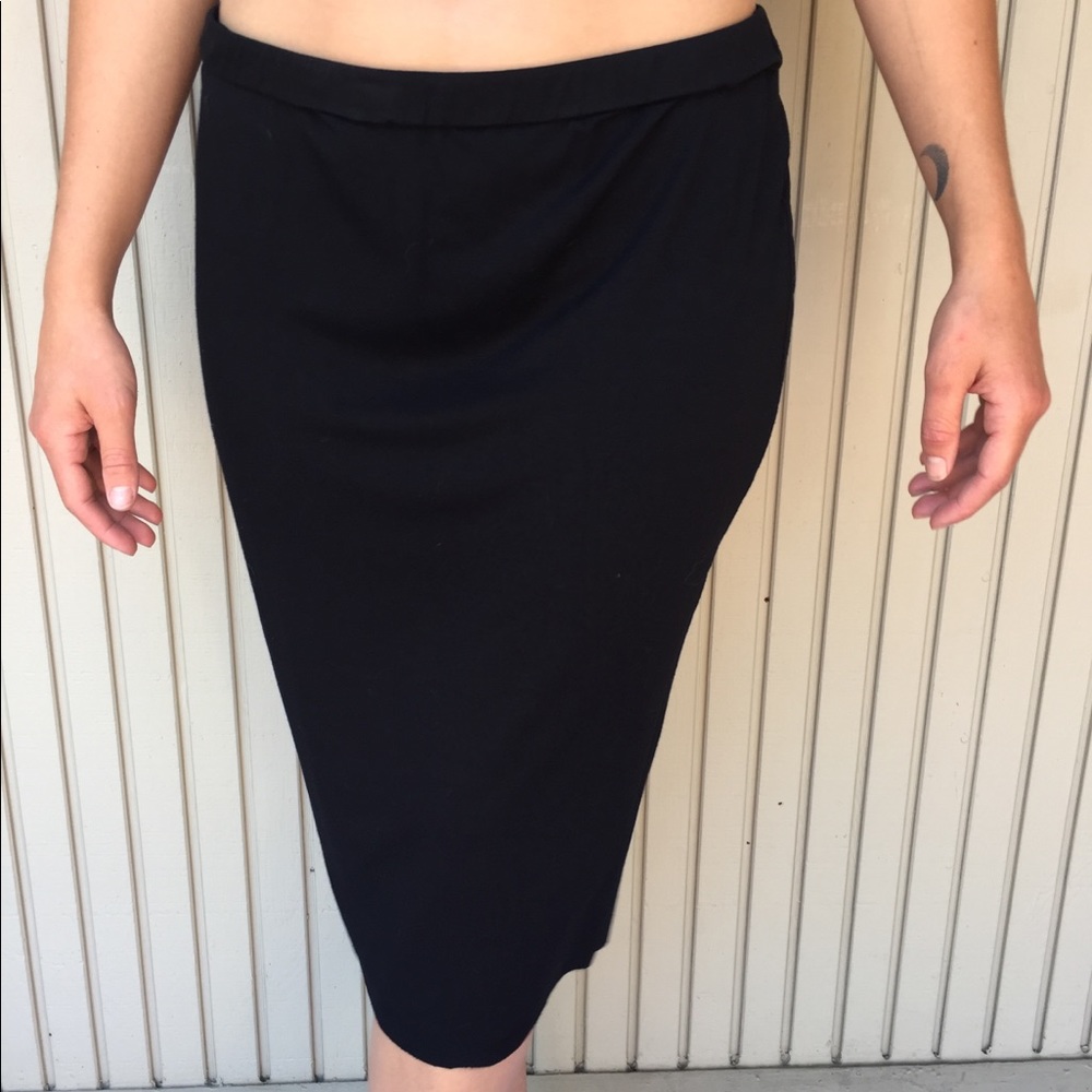 NWOT Black Stretchy Lined Pencil Skirt